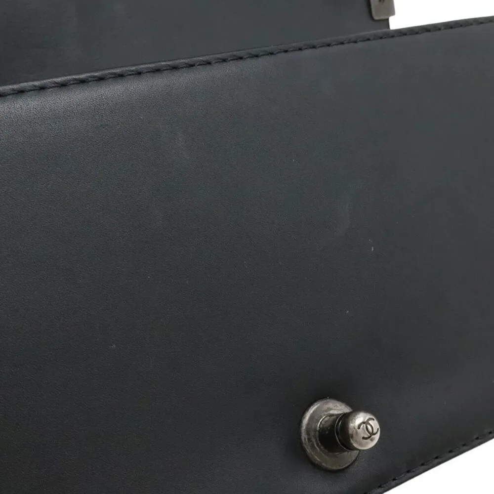 Chanel Boy Wild Stitch Shoulder Bag Black
